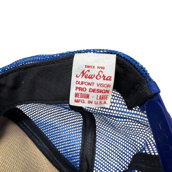 New Era Dupont Vtg Mesh Trucker Snapback Hat Cap Baseball Texas Rangers USA Made - Picture 8 of 9